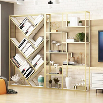 Nordic Wind Minimis Modern Bookcase Shelves Landing Solid Wood Shelving Partition Display Containing Shelf Portfolio Creativity