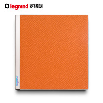 Rogrand switch socket panel Yiyuan orange cowhide 5 five-hole two or three plug wall power 86 type