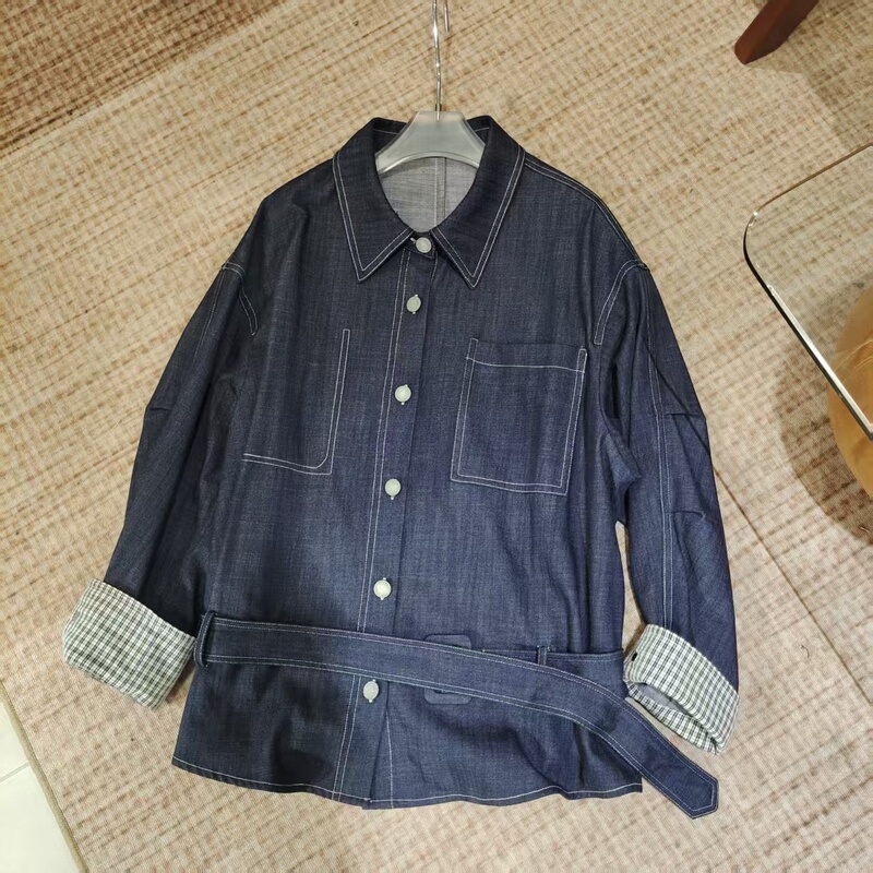 9.15 (No Returns, No Exchanges) Topstitched Denim Jacket 9.15 (No Returns, No Exchanges) Topstitched Denim Jacket