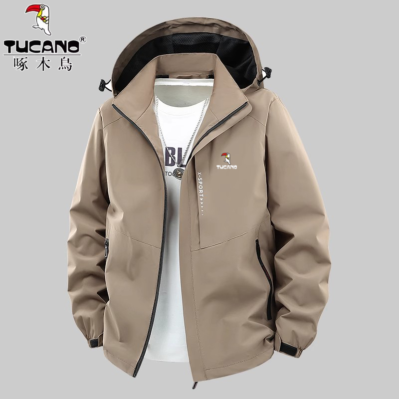 Woodpecker Brand Men's Spring, Autumn and Winter Outdoor Sports Windproof and Waterproof Mountaineering Jacket, Windbreaker, Coat for Women