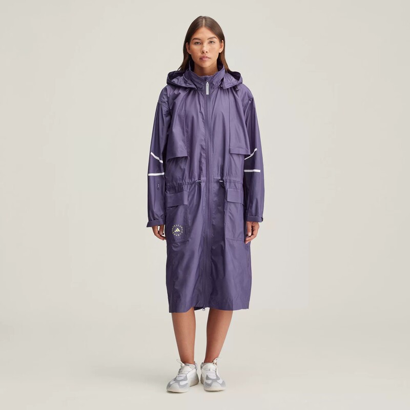In Stock Adidas Stella Long Sports Loose Hooded Jacket Windbreaker Iw9918