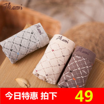 Top quack color cotton top melon three mens middle waist flat angle U convex underwear youth fashion bottoms