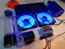 Electric motorcycle tram modification T virus water cooling kit set High-power violent fan controller cooling assembly