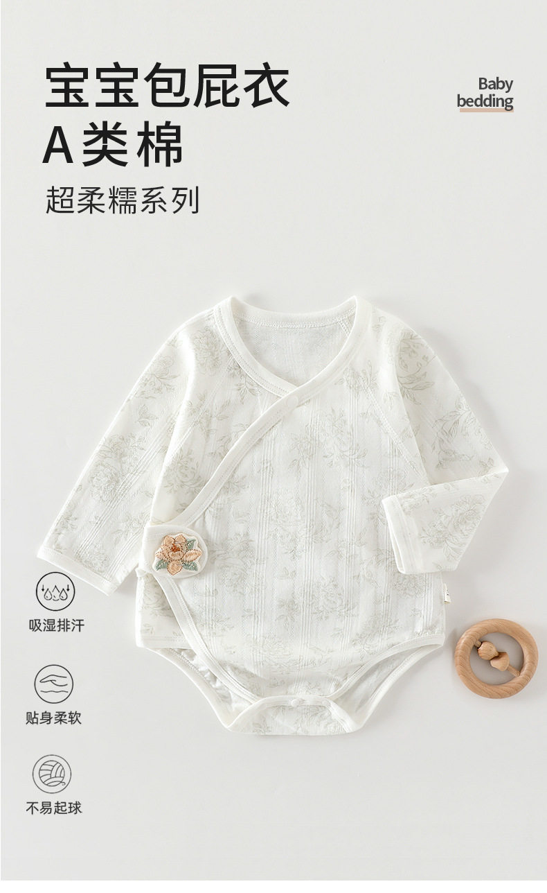 婴儿夏季包屁衣夏款薄款新生儿衣服连体宝宝睡衣三角哈衣纯棉夏装 — 1