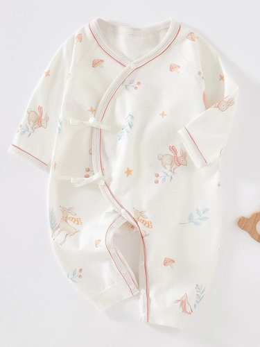 Детский хлопковый весенний летний комбинезон для новорожденных, осенний