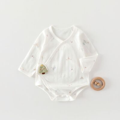 Baby Summer Romper Thin Style Newborn Clothing One-Piece Baby Pajamas Triangle Romper Pure Cotton Summer Outfit — 6