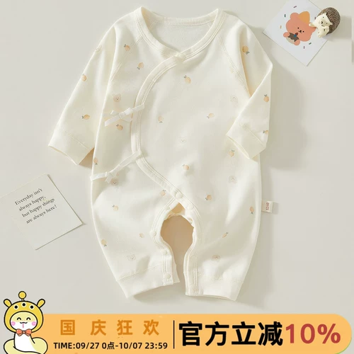 Хлопковый детский комбинезон для новорожденных для младенца, тонкое осеннее боди