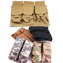 No thief WZJP triple bag mobile phone bag two waist seal accessories MOLLE system tactical vest accessory bag