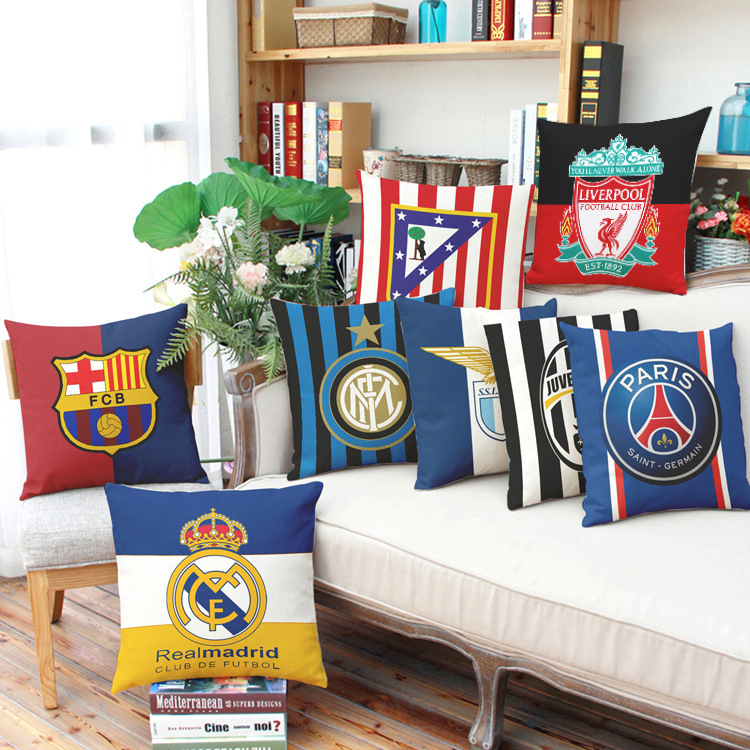 Barcelona Messi Real Madrid C Ronaldo Juventus Pillow Cushion Car Sofa Bedside Waist Support Birthday Gift Surrounding Commemoration