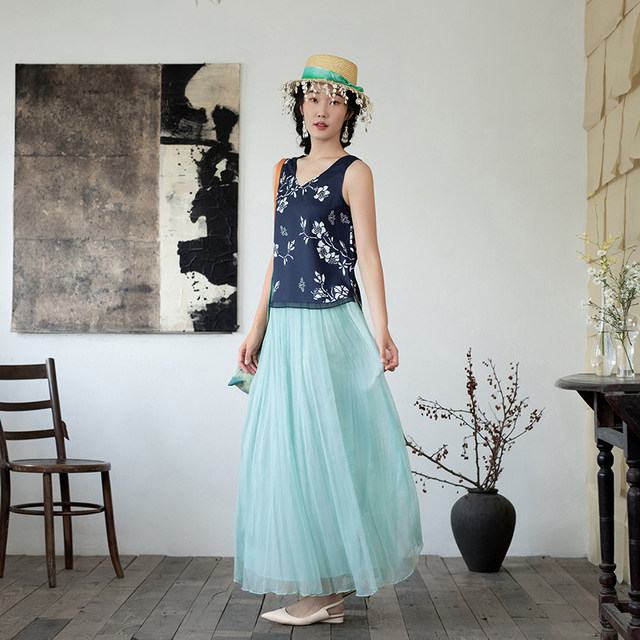 Living in Zuo Multi-Color Versatile Camisole Silk Bamboo Fiber Skin-Friendly 2025 Spring New Sleeveless Inner Vest for Women