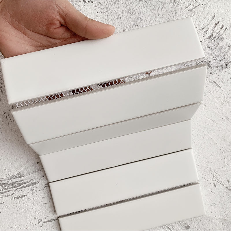 Nordic minimalist long strip mosaic double row tile white grid background wall tile ceramic mosaic