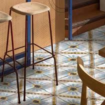 Nordic retro handmade small flower tiles do old little daisy flower tiles art bathroom kitchen wall tiles balcony floor tiles 200