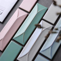 Nordic style all porcelain color three-dimensional kiln change glazed tiles tile wall tiles living room entrance background wall kitchen bathroom