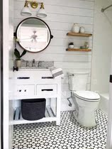 He Pan Nordic vintage black and white star tiles 300 B & B balcony bathroom decoration wall tiles all porcelain flower pieces