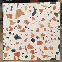 Nordic retro terrazzo tile large particle colored floor tiles 600 toilet clothing store antique brick