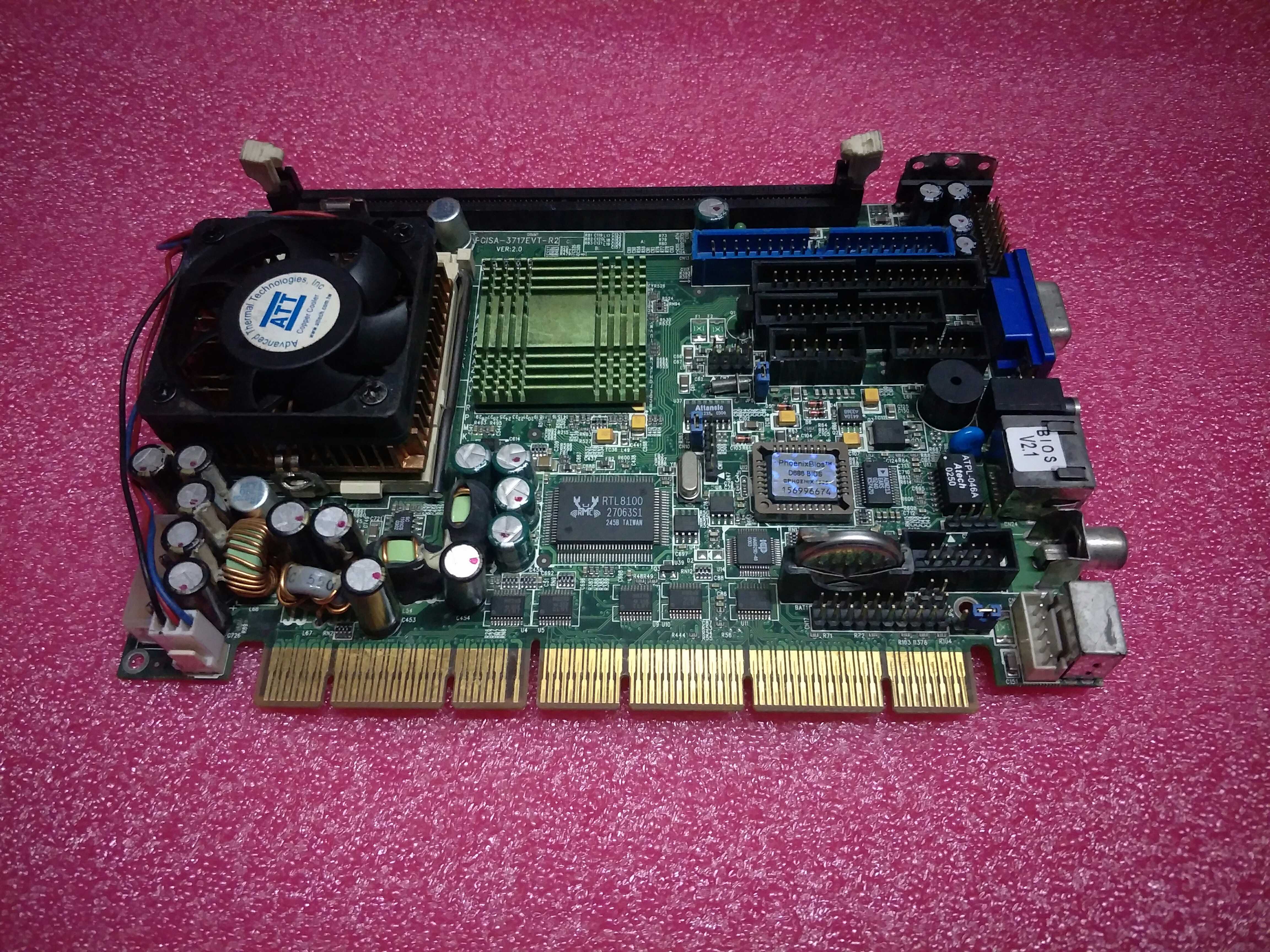 Original assembly machine PCISA-3717EVT-R2 industrial control card nine percent new PCiSA-3717 VER 2 0