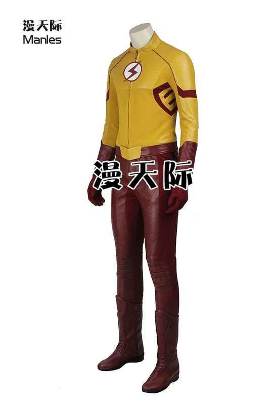 Quần áo Manles / Manly Skylight COS Mùa thứ ba Cậu bé sét Wally West cosplay - Cosplay