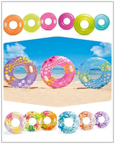 Adult floating circle life buoy purple with handle dance props performance with blue swimming ring enlarged circle