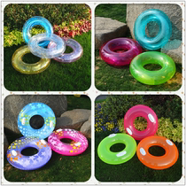 Lifebelt handle swimming circle green floating ring seat ring increased fluorescent blue blister Liuli performance dance props