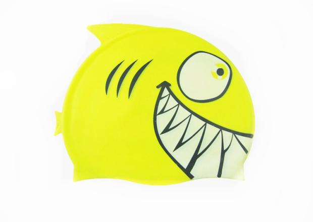Mũ bơi cho trẻ em silicone Mũ hoạt hình dễ thương Mũ cá mập Mũ bơi cho trẻ em Mũ bơi Thiết bị bơi không thấm nước Mũ bơi - Mũ bơi 	mũ bơi biển