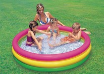 Childrens inflatable transparent swimming pool playing water pool fishing pond family childrens bath pool playing sand toy pool