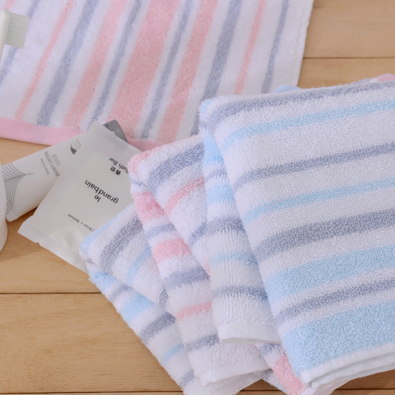 Trendy Popular Adult Household Pure Cotton Towel, Soft and Comfortable, 2023 New Model, Couple's Japanese-Style Striped Face Towel