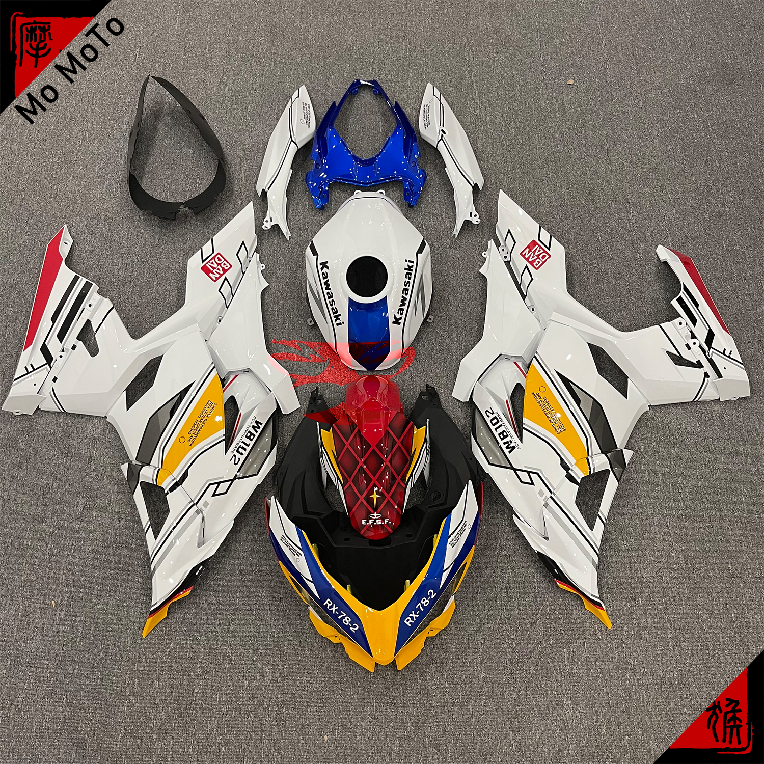 Applicable Kawasaki Ninja 21-22-23 Ninja 21-22-23 All-car shell up to plate Customized Car Plate-Taobao