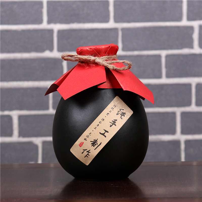 1 kg đen mờ mờ cổ gốm đất sét chai tay lấy rượu vang bình rượu đào hoa anh đào say rượu - Rượu vang ly rượu vang đỏ đẹp