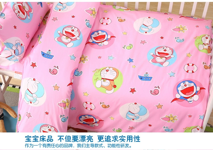 Trẻ em của quilt mẫu giáo ba mảnh cotton nap giường core sáu hoặc bảy bộ mền giường cũi em bé sản phẩm 	bộ chăn ga cho bé trai	