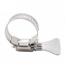 Water pipe fixing free punch card ring buckle elastic band buckle adjustable air conditioning pipe stainless steel active buckle