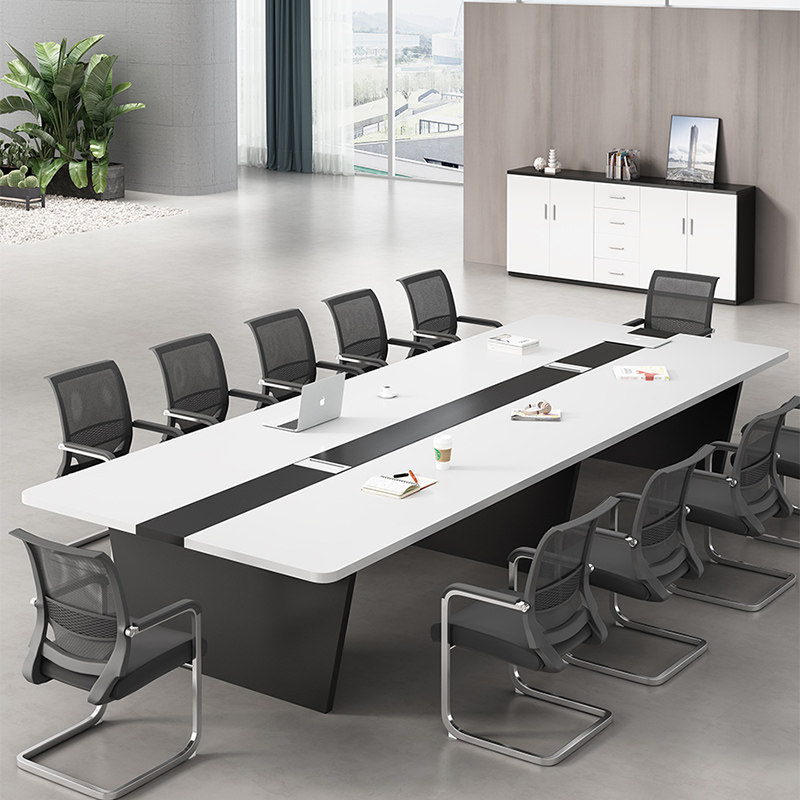 Meeting room Long table minimalist modern large small training table bar table and chairs 10 people meeting table and chairs combination custom-made