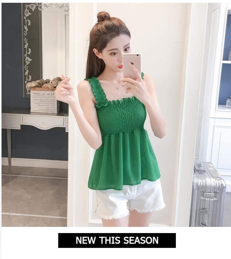 Áo dài mùa hè phiên bản Hàn Quốc của những cô nàng nhỏ nhắn tươi tắn, áo len ống rộng ngoài vai. - Áo ba lỗ thời trang nữ cao cấp