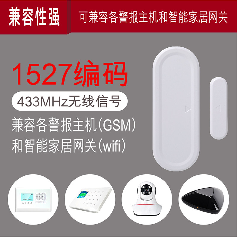 Don't move Two-style doorbell door Magnetic Door Prompt Accessories MHz433 Frequency Smart alarm Host Wireless 1527 yards