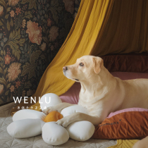 After the year I send you a flower pet pillow Puppy cat kitty full cotton knit cushion flower cushions washed