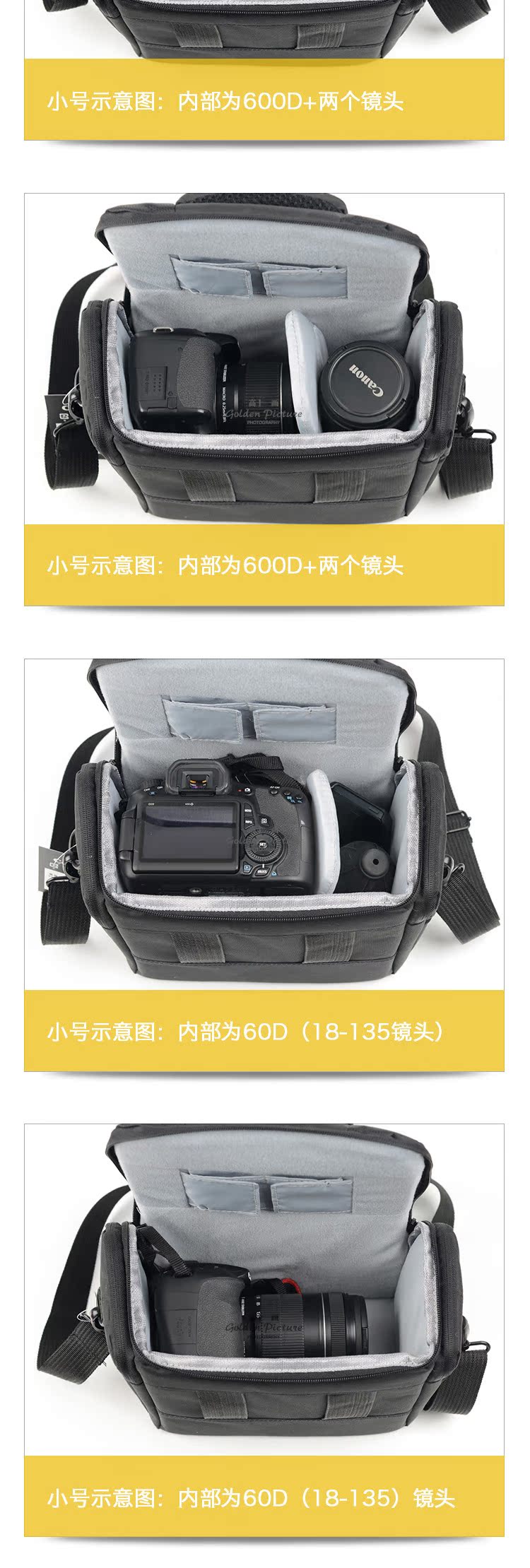 Canon SLR túi máy ảnh vai cầm tay người đàn ông văn học vi độc thân và phụ nữ 700D100D80D200DM670D800D, vv - Phụ kiện máy ảnh kỹ thuật số túi đựng máy ảnh nikon