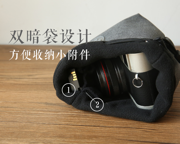 Micro-camera túi lót bảo vệ tay áo SLR nhiếp ảnh túi xách tay g7xm6 Canon Fuji Sony A6000 - Phụ kiện máy ảnh kỹ thuật số túi đựng máy ảnh nikon