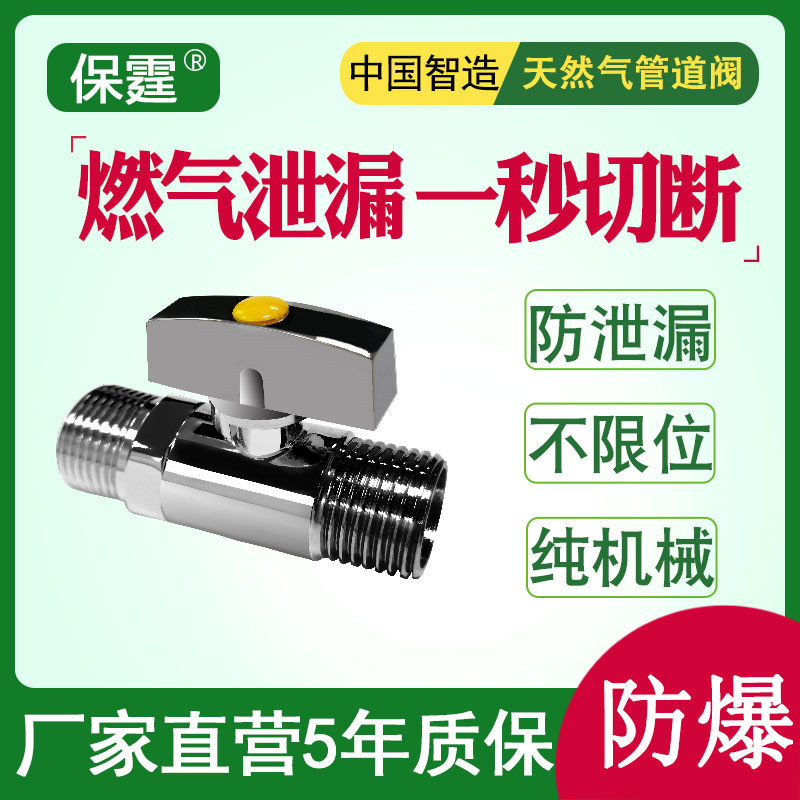 Protection-proof automatic break gas valve gas safety valve for special valve switch water heater for protective domestic gas pipe