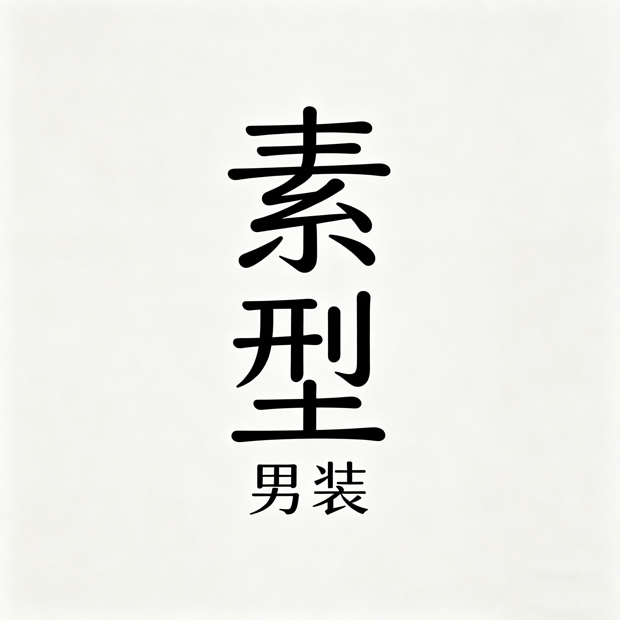 素型男装的LOGO