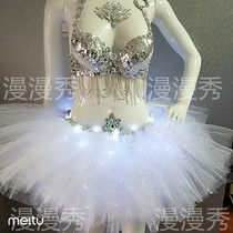 Sequin TUTU skirt music festival RAVE glowing skirt set Electric syllable glowing LED new bar costume