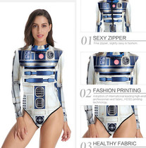 3D craft sci-fi costume future warrior jumpsuit technology robot stage costume