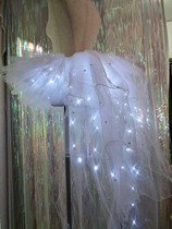Luminous three flashing lights tailing TUTU skirt electric syllable performance banquet auto show stage LED luminous skirt