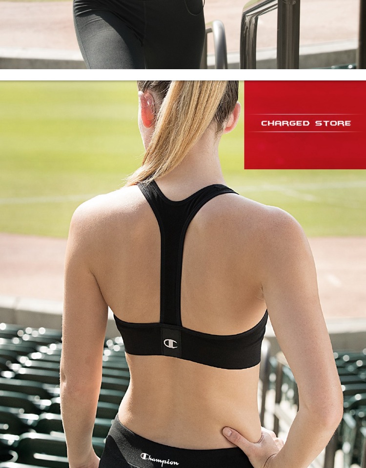 Spot! Phiên bản Mỹ chính hãng Champion Sports Bra chống sốc hỗ trợ chạy đồ lót thể thao thoáng khí áo ngực tập gym
