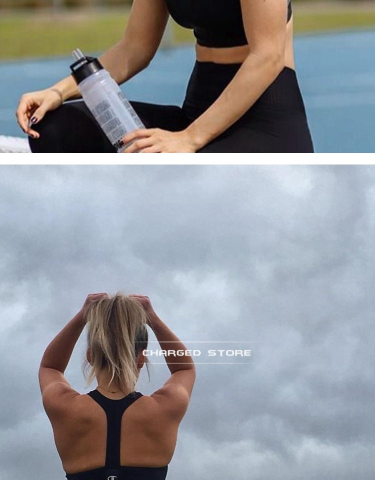 Spot! Phiên bản Mỹ chính hãng Champion Sports Bra chống sốc hỗ trợ chạy đồ lót thể thao thoáng khí áo ngực tập gym
