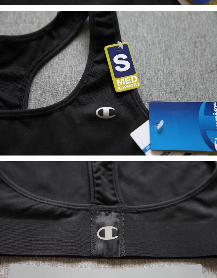 Spot! Phiên bản Mỹ chính hãng Champion Sports Bra chống sốc hỗ trợ chạy đồ lót thể thao thoáng khí áo ngực tập gym