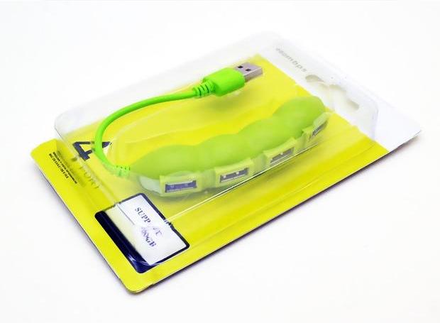 Phim hoạt hình dễ thương sáng tạo bộ chia usb trung tâm máy tính trung tâm mở rộng đa giao diện 1 kéo 4 một phút bốn - USB Aaccessories quạt mini cầm tay