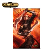 Liên minh huyền thoại LOL Blood Red Lotus Nhân vật trò chơi Poster Trang trí Vẽ tranh tường - Game Nhân vật liên quan