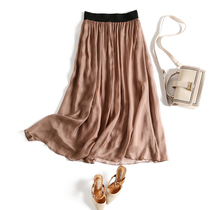 Sunny Zero folds creaty true silk irregular half body dress 2022 summer new mulberry silk long dress spring