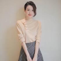 Sunny Zero Day Ensemble Spring New Design Sensation Light Cooked Wind Stitch Jersey Woman Refined Temperament Thin Jersey Blouse