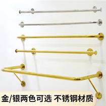 Clothing store display stand on the wall gold hanging clothes rack display rack Wall Wall side hanging simple clothes shelf