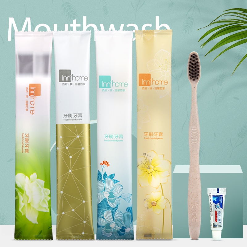 Straw Soft Gross Dental Tool Guesthouse Disposable Toothbrush Toothpaste Suit Home Hospitality Hotel Toiletries